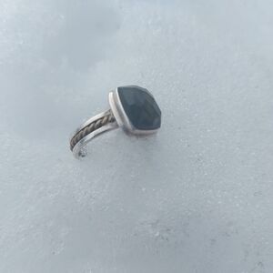 💎925 Sterling Silver Labradorite Ring Size 9 | Made in India | Mixed Metal💎